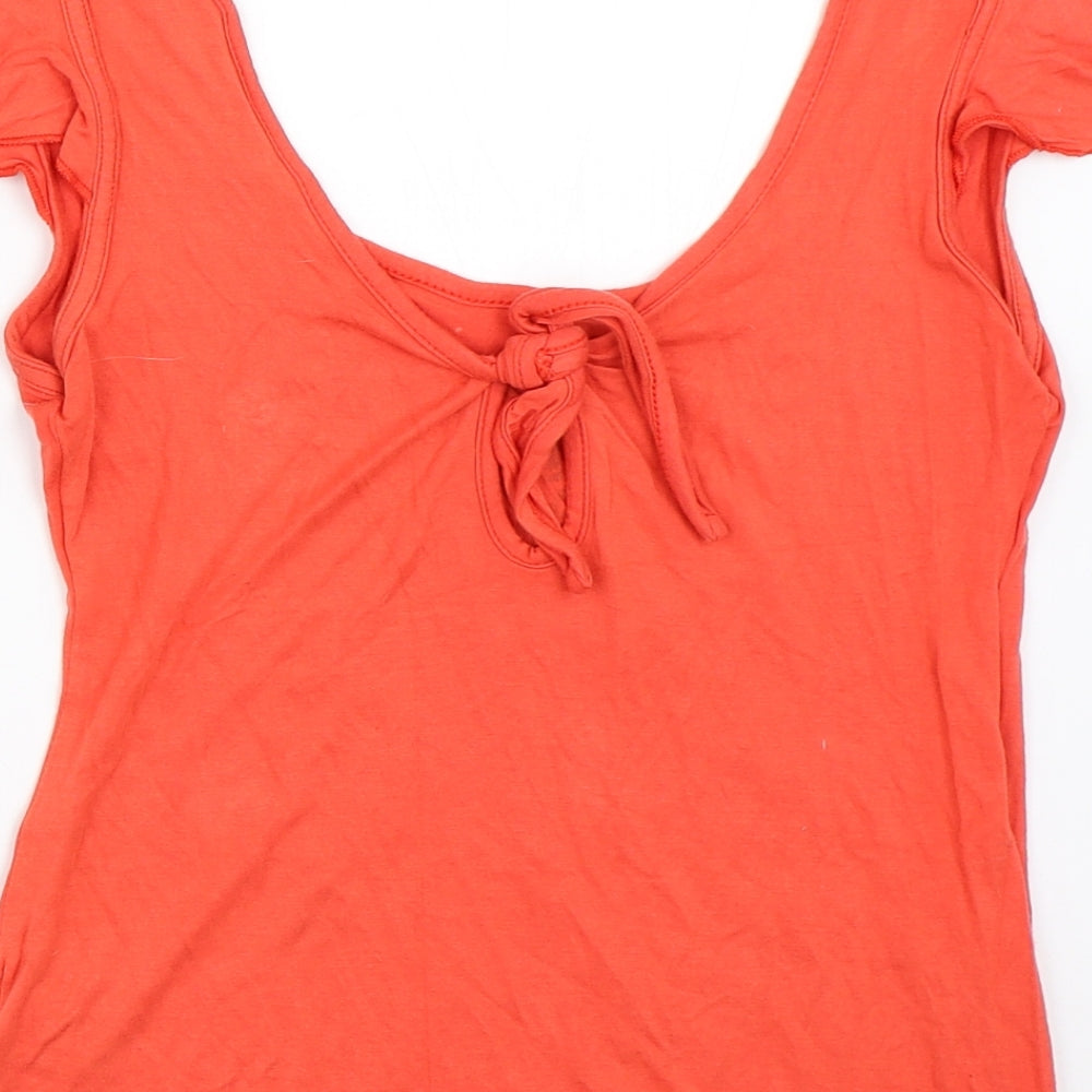 Jane Norman Womens Orange   Basic Tank Size 12