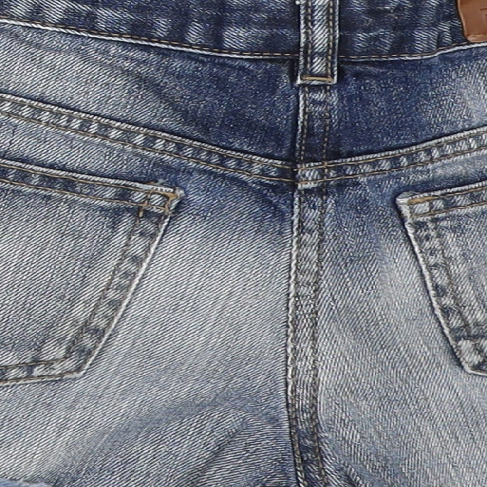 NEXT Girls Blue  Denim Hot Pants Shorts Size 7 Years
