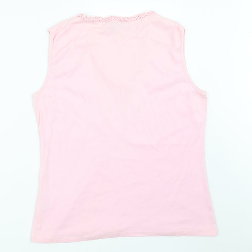 Casual Club Womens Pink   Basic Tank Size 16