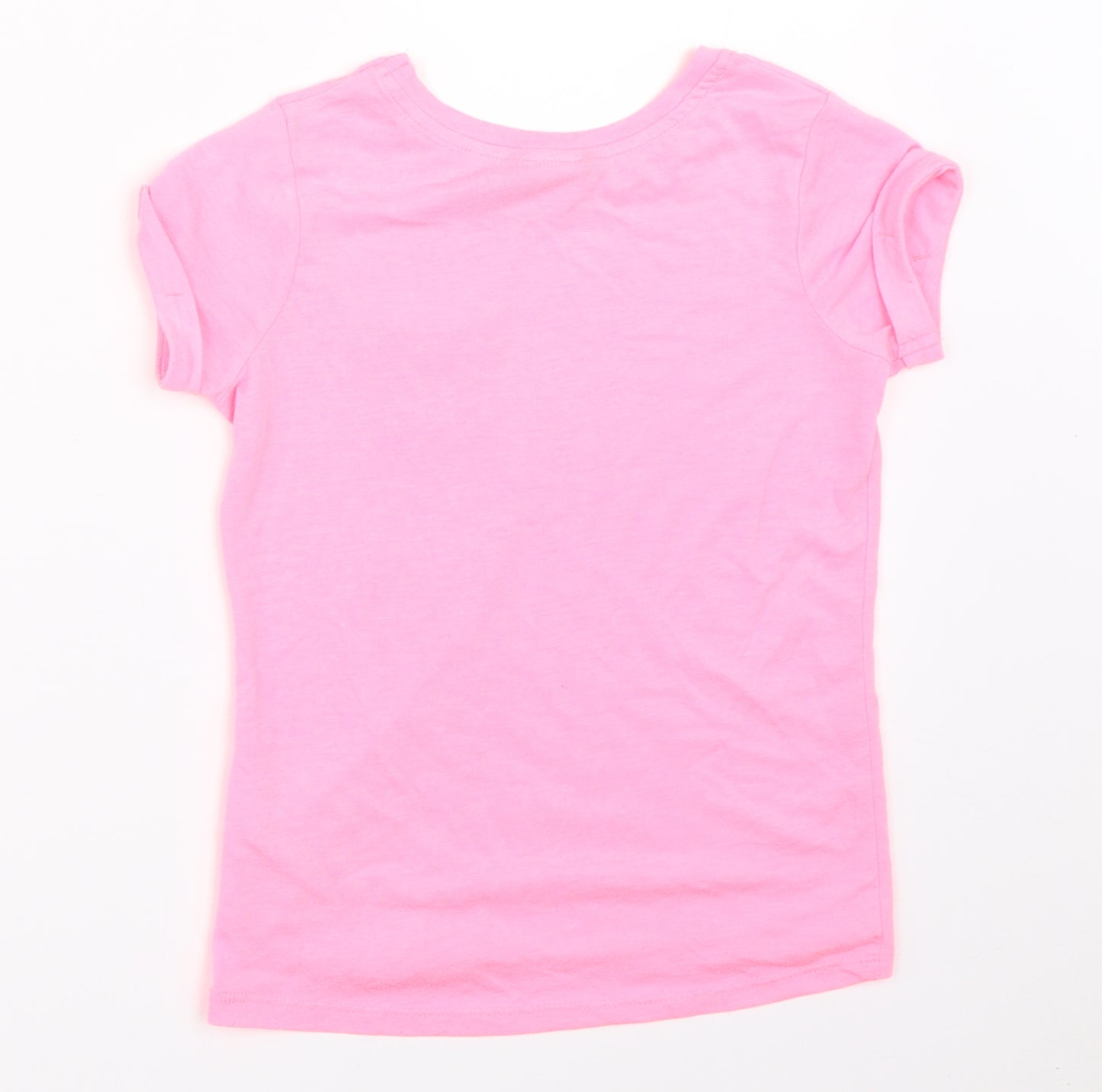 George Girls Pink   Basic T-Shirt Size 6-7 Years