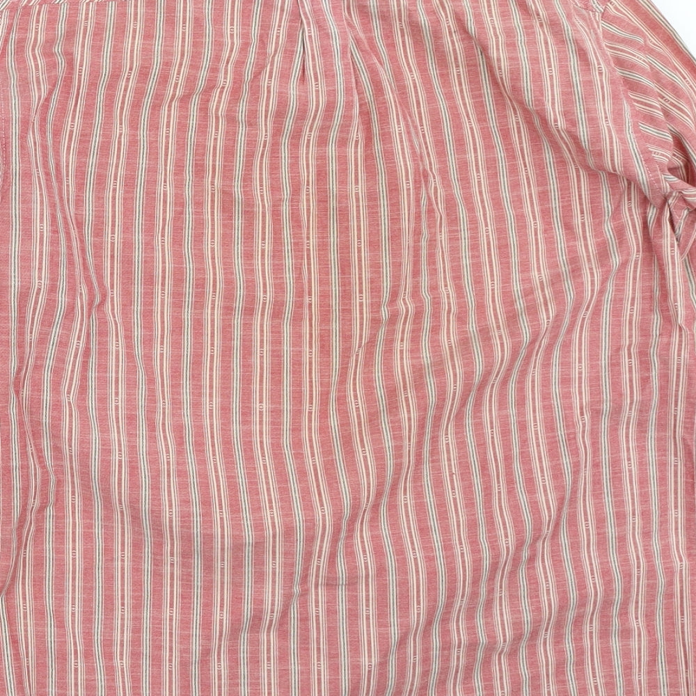Mantaray Mens Pink    Button-Up Size S