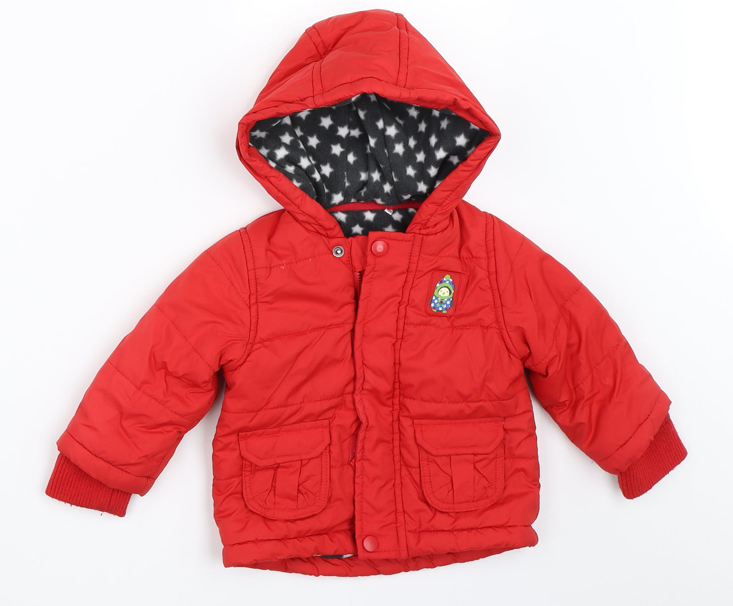 TU Boys Red   Basic Coat Coat Size 6-9 Months