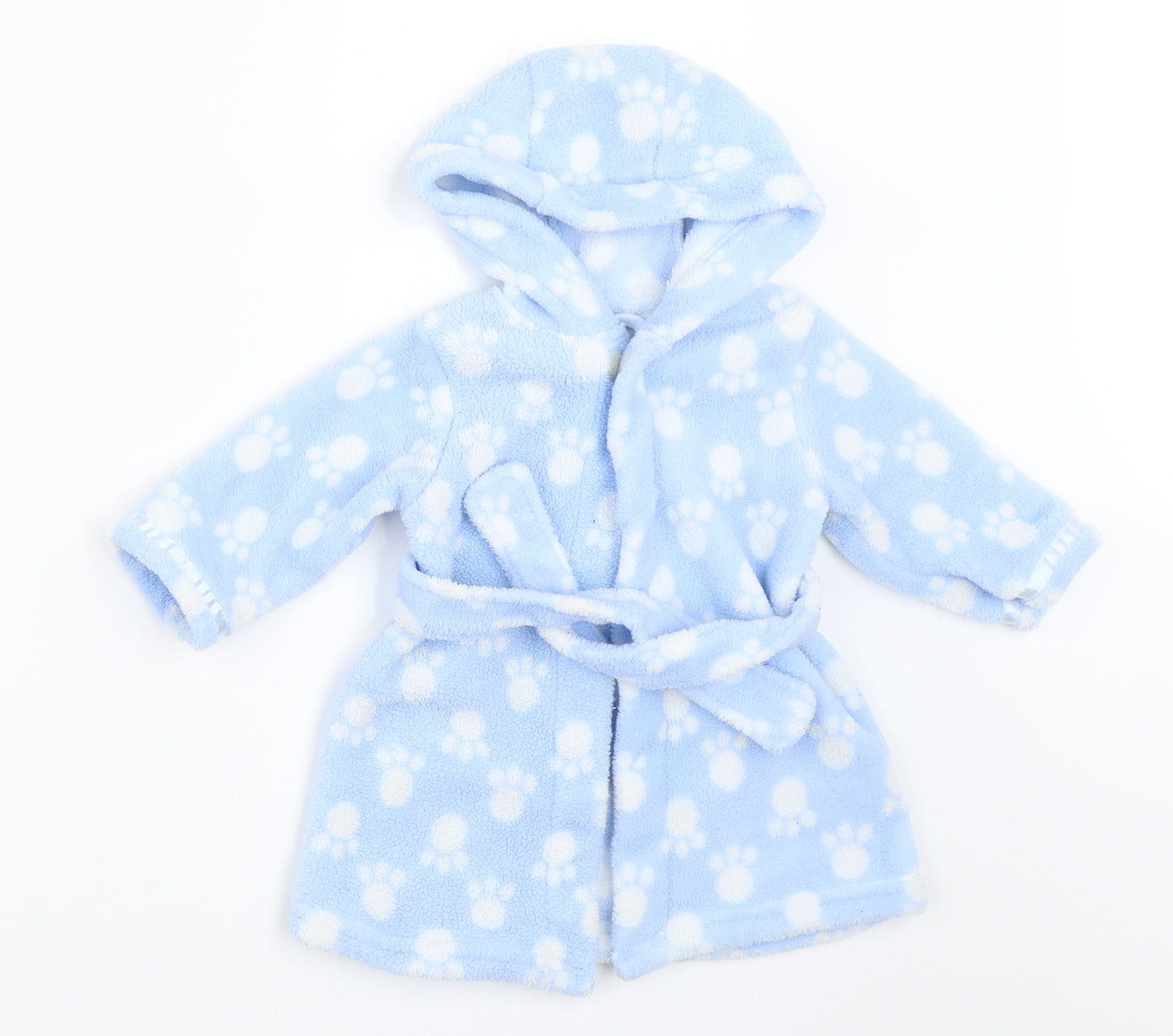 Peacocks Boys Blue Solid  Kaftan Robe Size 3-6 Months