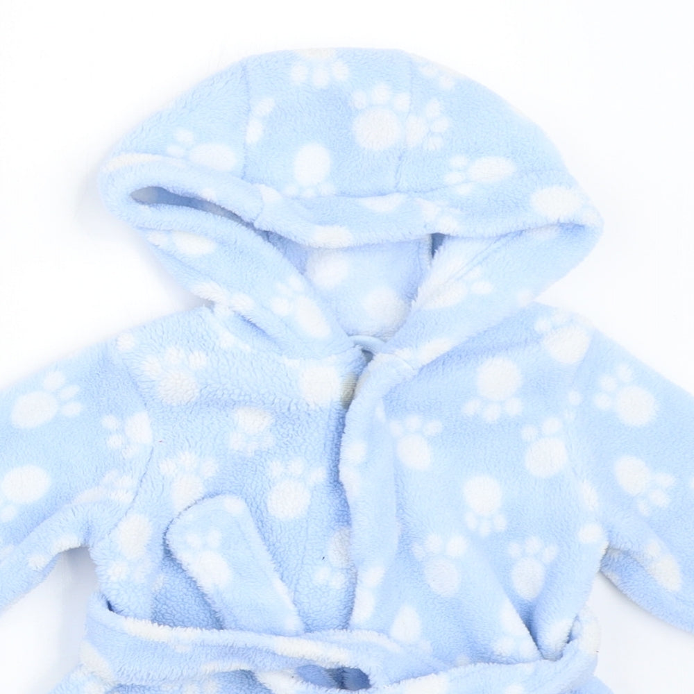 Peacocks Boys Blue Solid  Kaftan Robe Size 3-6 Months