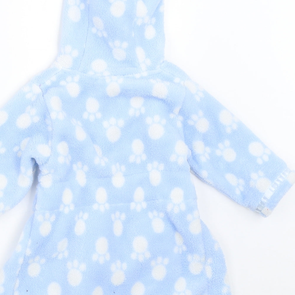 Peacocks Boys Blue Solid  Kaftan Robe Size 3-6 Months