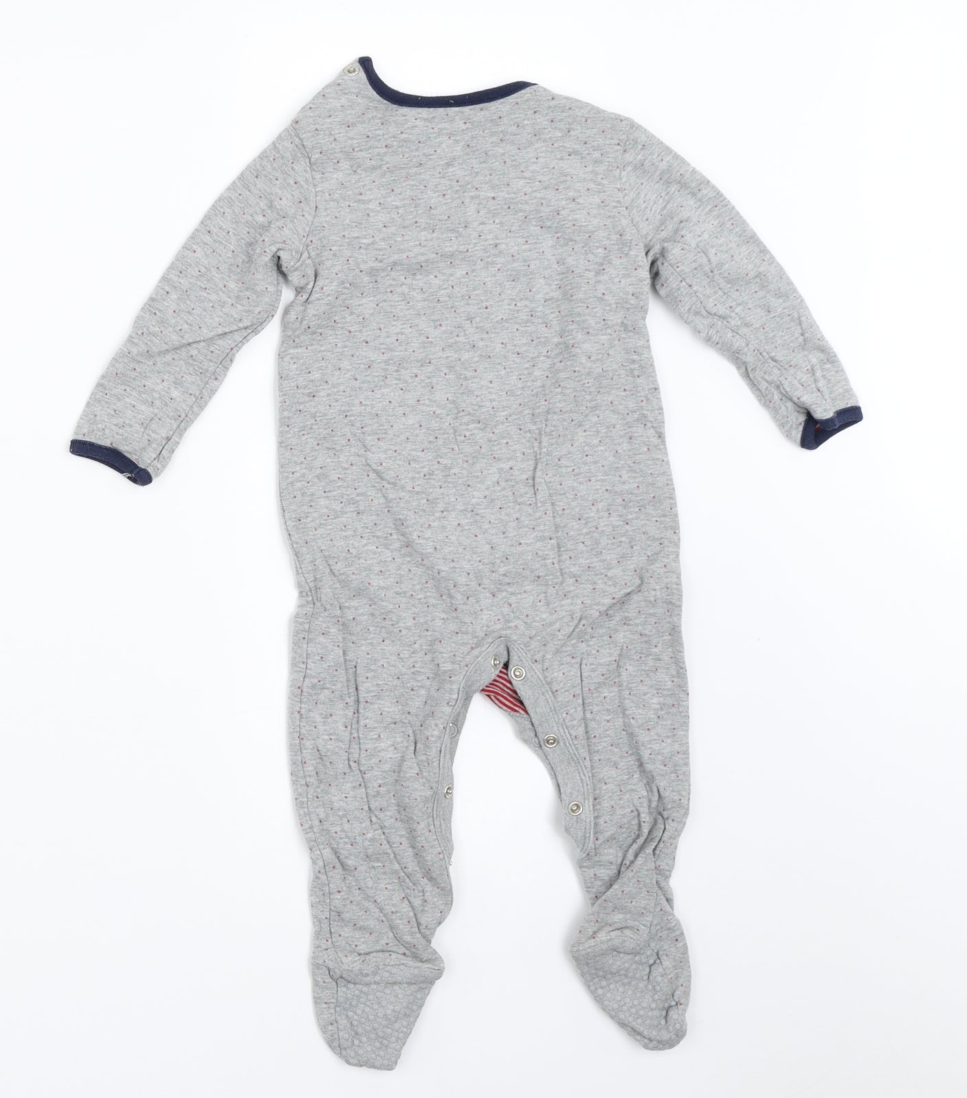 George Boys Grey   Babygrow One-Piece Size 9-12 Months  - superman