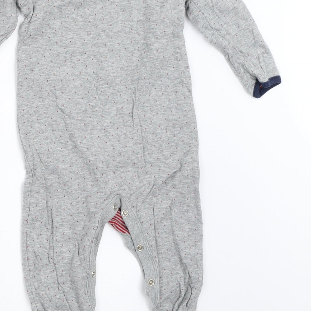 George Boys Grey   Babygrow One-Piece Size 9-12 Months  - superman