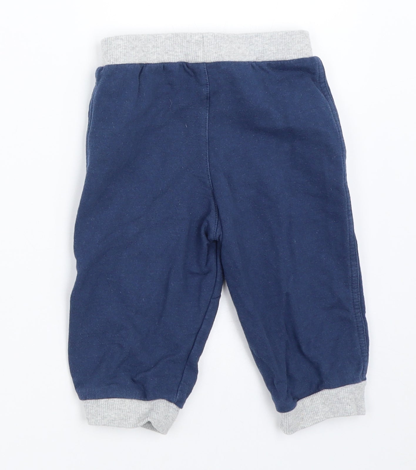 TU Boys Blue   Jogger Trousers Size 9-12 Months