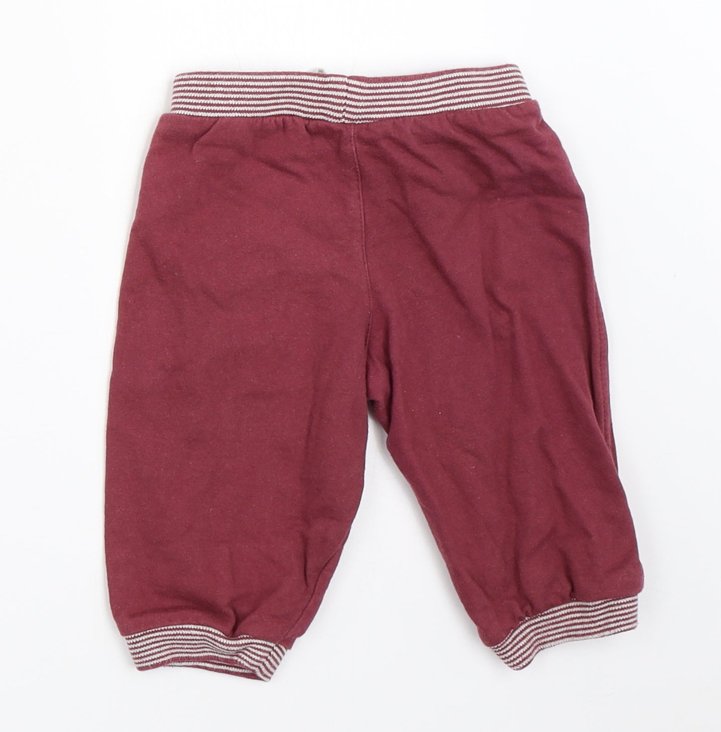 TU Boys Red   Jogger Trousers Size 9-12 Months