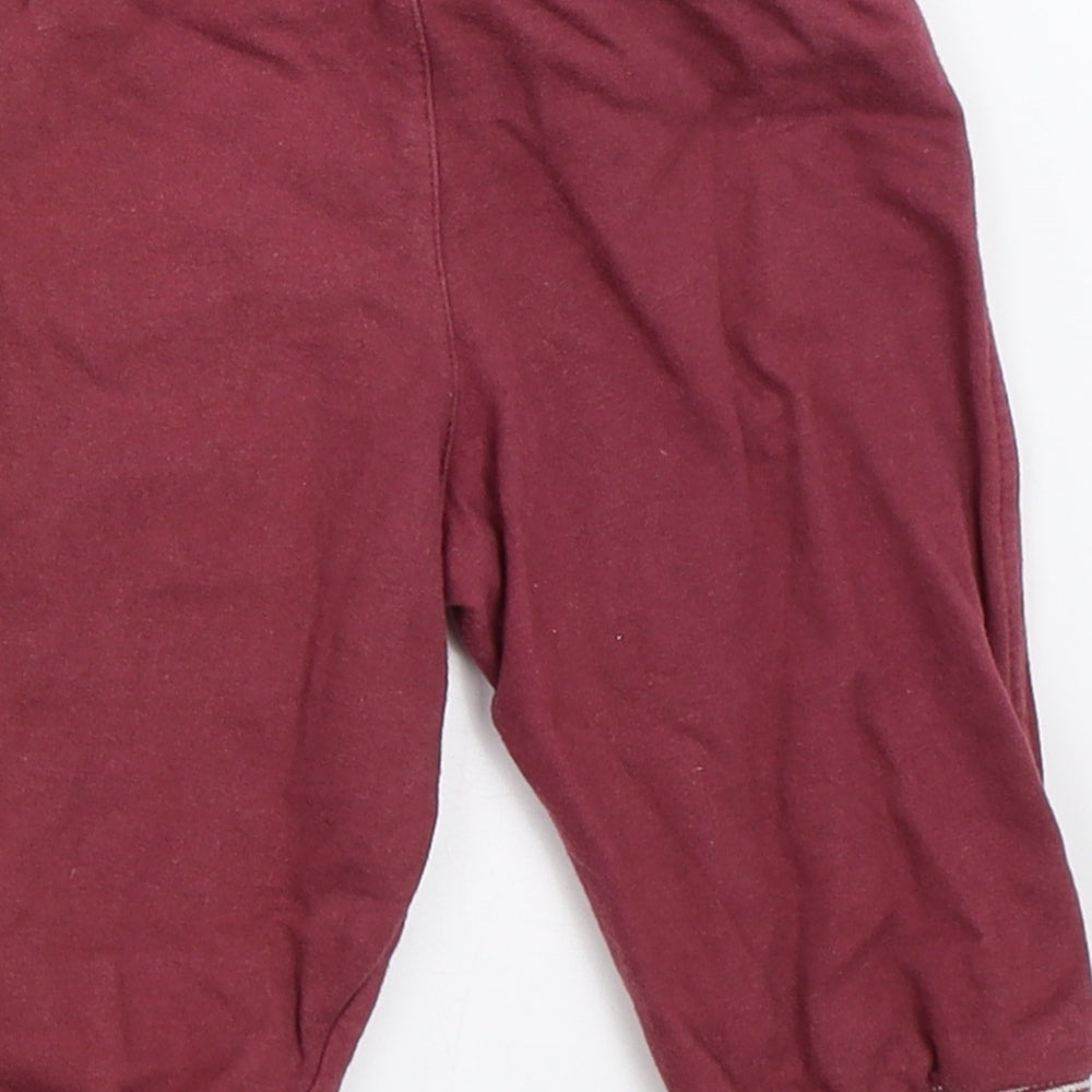 TU Boys Red   Jogger Trousers Size 9-12 Months