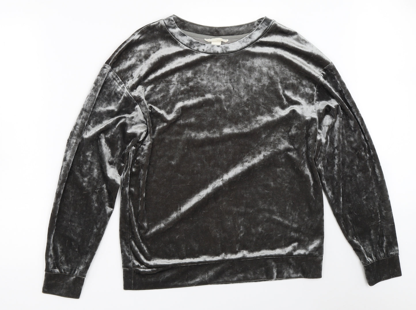 H&M Womens Grey   Pullover Sweatshirt Size S