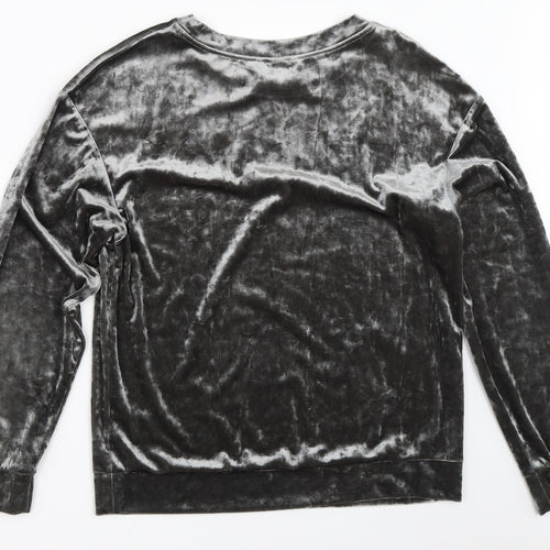 H&M Womens Grey   Pullover Sweatshirt Size S