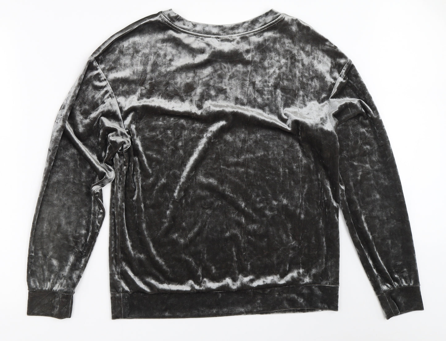 H&M Womens Grey   Pullover Sweatshirt Size S