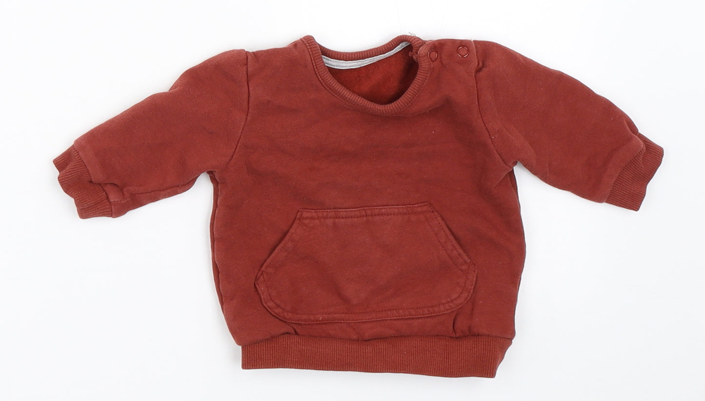 George Boys Orange   Pullover Jumper Size 0-3 Months
