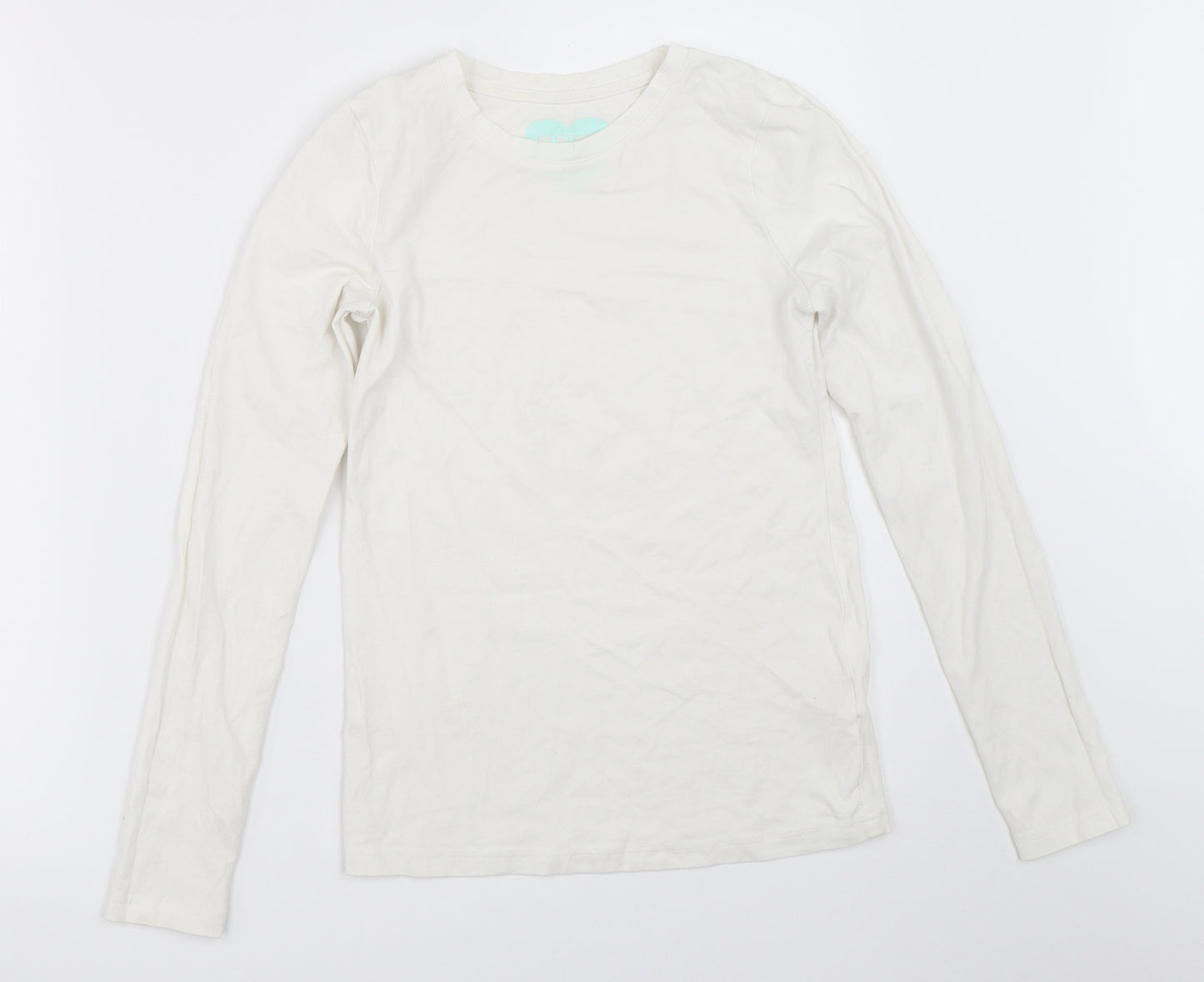 YD Girls White   Basic T-Shirt Size 12-13 Years