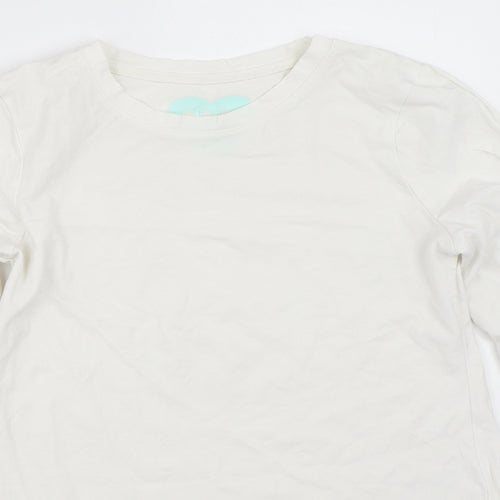 YD Girls White   Basic T-Shirt Size 12-13 Years