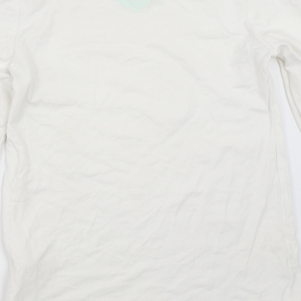 YD Girls White   Basic T-Shirt Size 12-13 Years