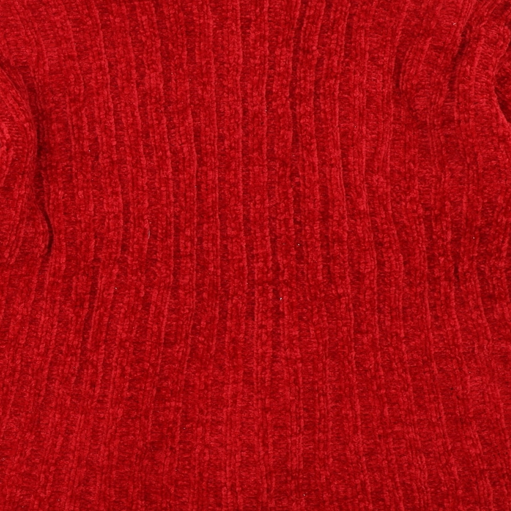 Vous Etes Womens Red   Cardigan Jumper One Size