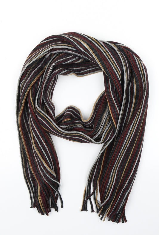 TU Mens Multicoloured Striped  Scarf  One Size