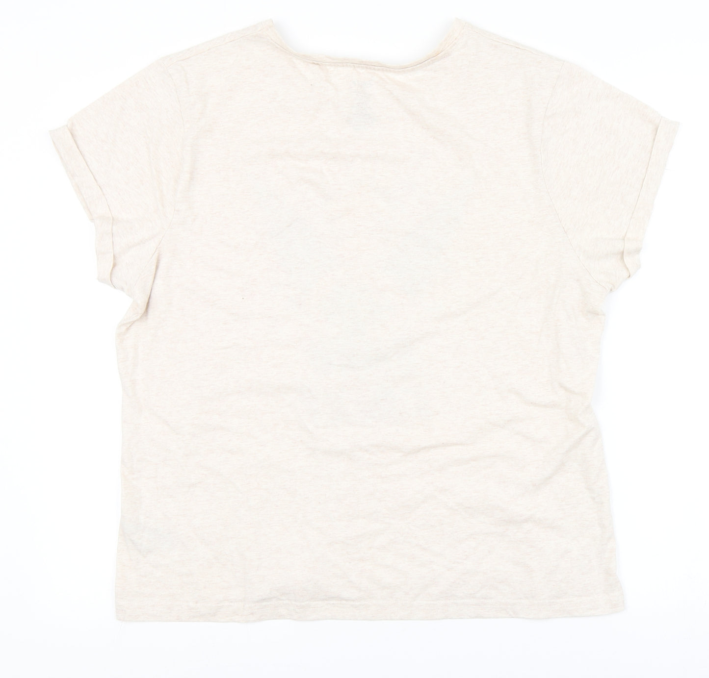 Primark Womens Beige Solid  Top Pyjama Top Size L  - Disney, Tinkerbell