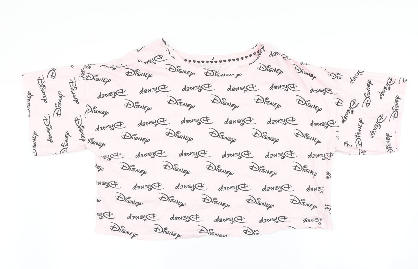 Love to lounge  Womens Pink Solid  Top Pyjama Top Size L  - Disney