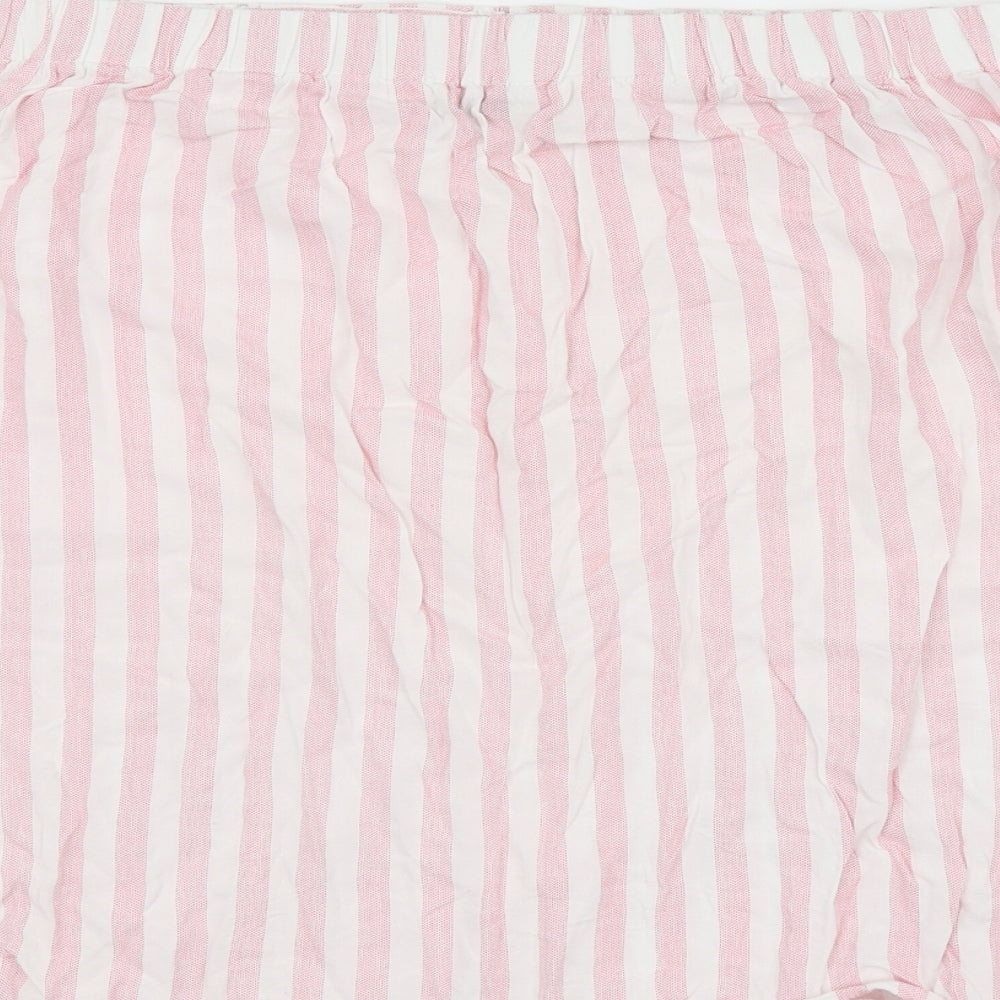Matalan Womens Pink Striped  Basic Blouse Size 16