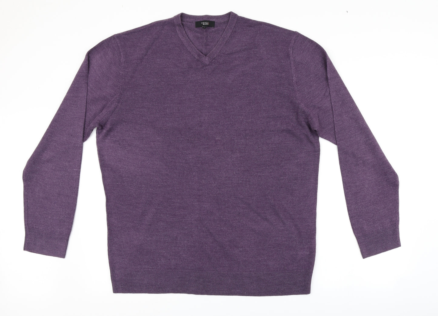Thomas Nash Mens Purple   Pullover Jumper Size L