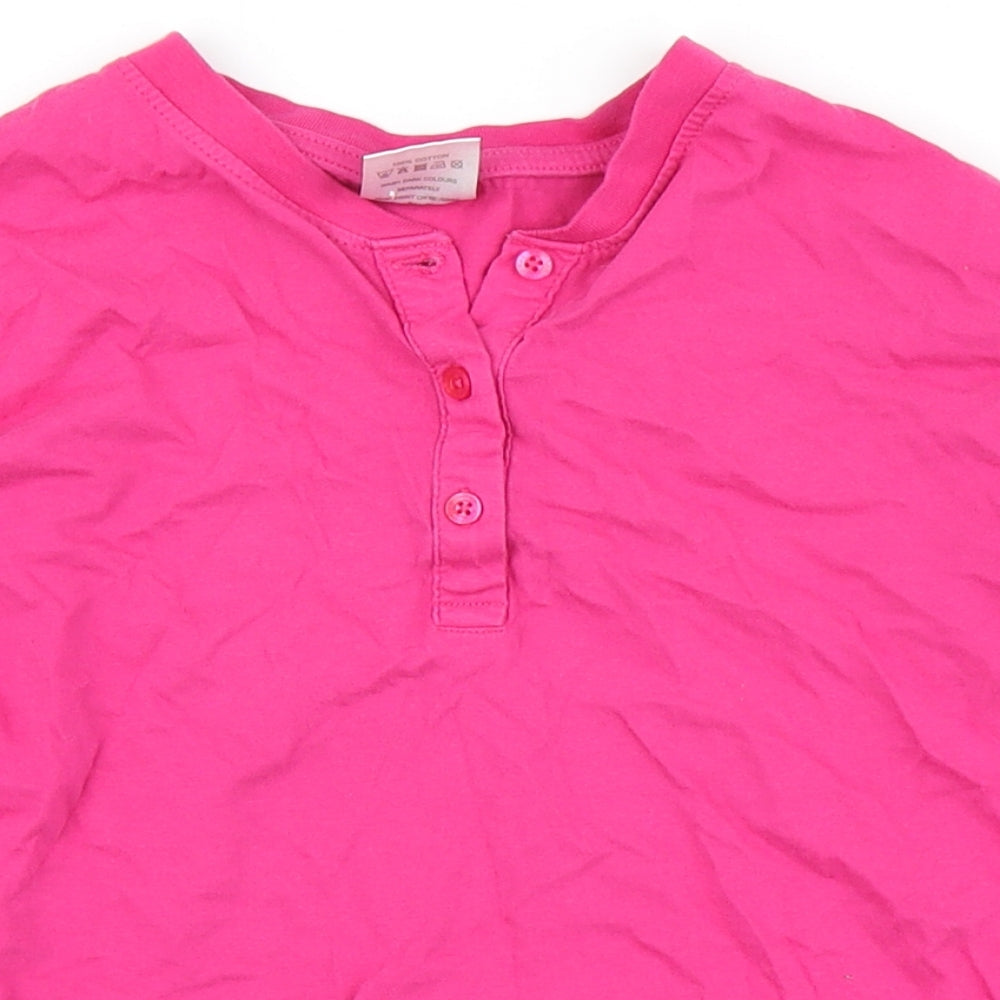 The Pyjama Factory Girls Pink Solid  Top Pyjama Top Size 7-8 Years