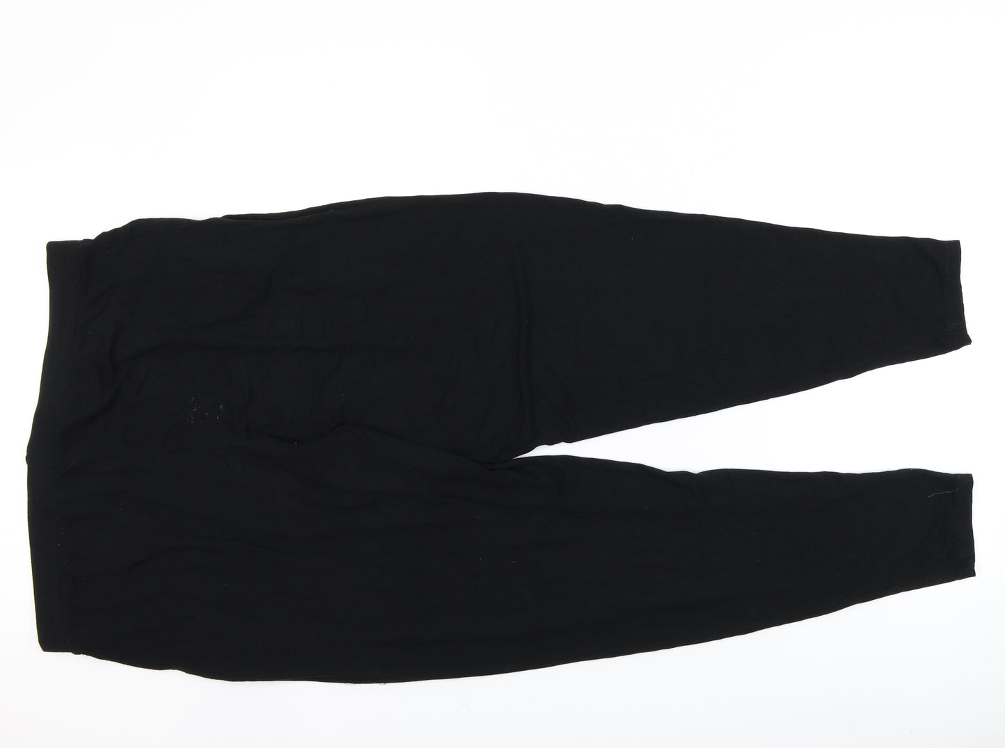 NEXT Womens Black Solid  Top Pyjama Pants Size 16