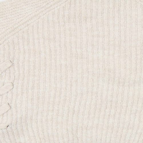 Primark Girls Ivory   Pullover Jumper Size 7-8 Years