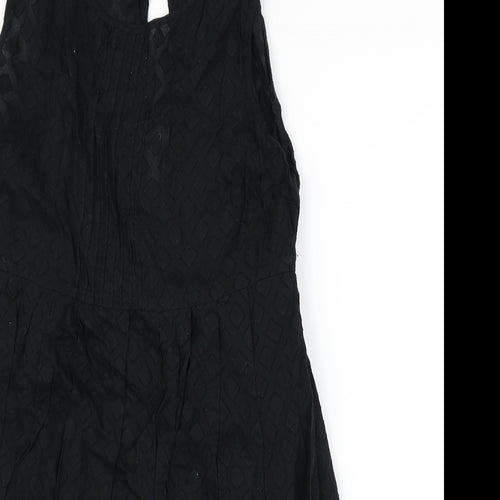 George Womens Black Argyle/Diamond  Skater Dress  Size 14