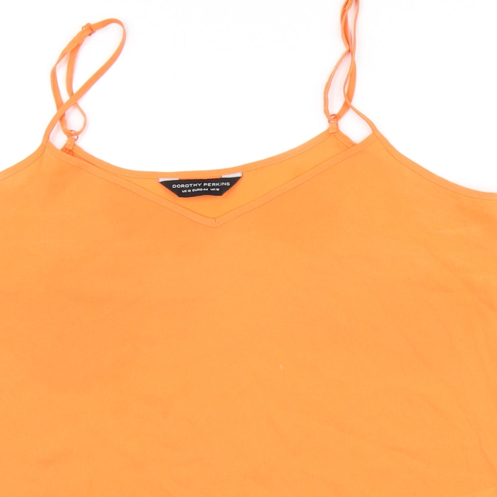 Dorothy Perkins Womens Orange   Camisole Tank Size 16