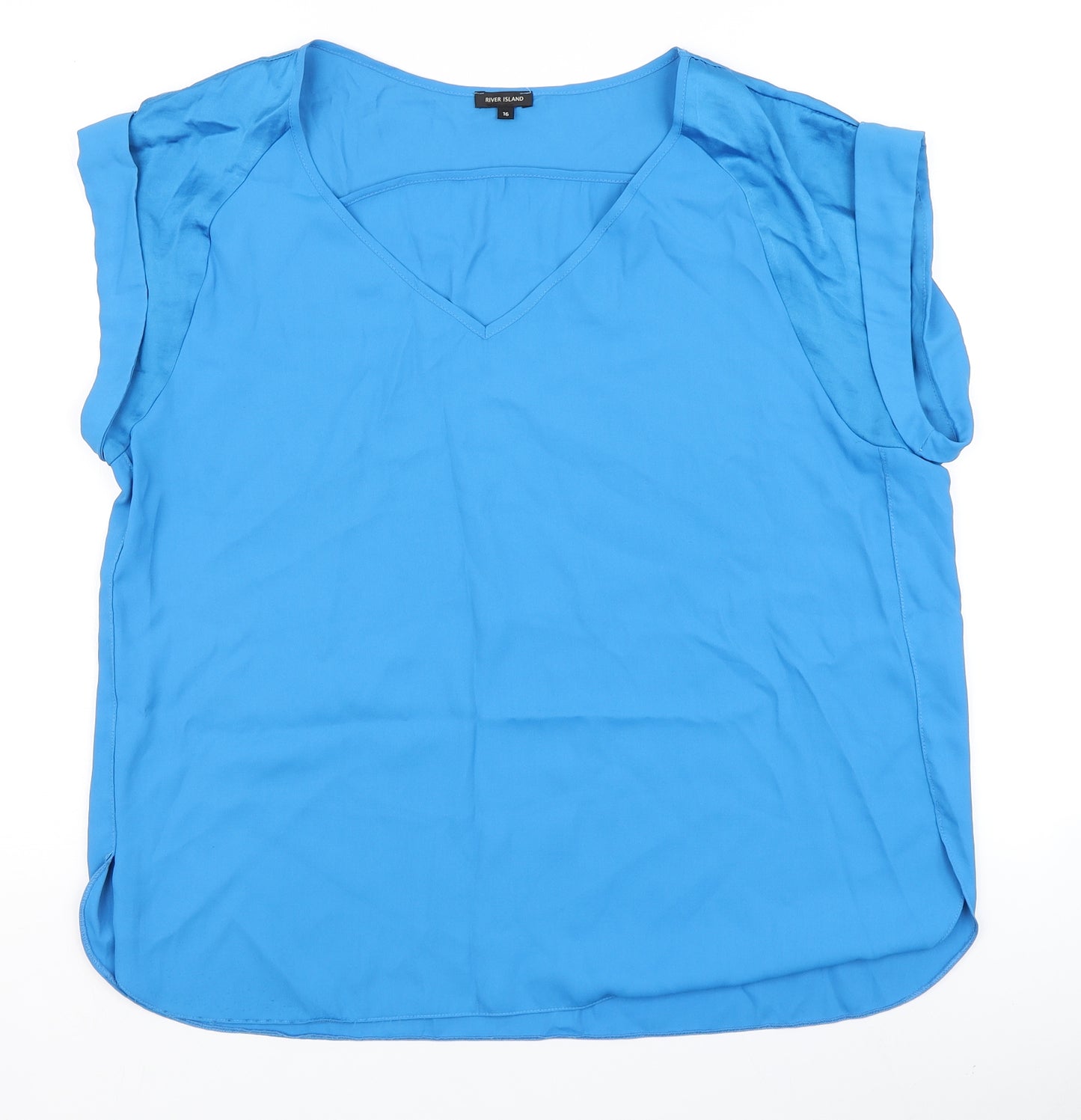 River Island Womens Blue   Basic Blouse Size 16