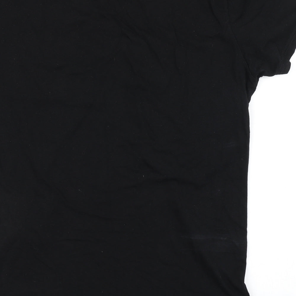 ZARA MAN Mens Black Camouflage   T-Shirt Size M