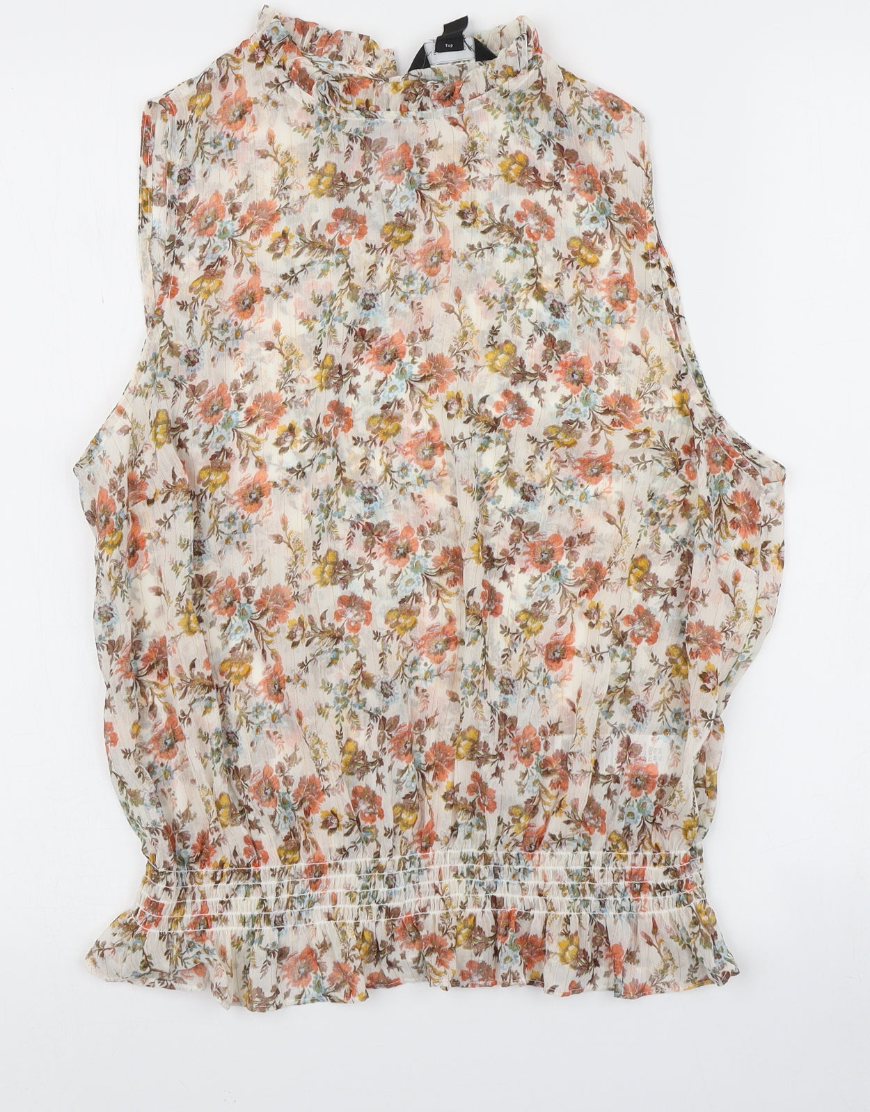New Look Womens Multicoloured Floral  Basic Blouse Size 16