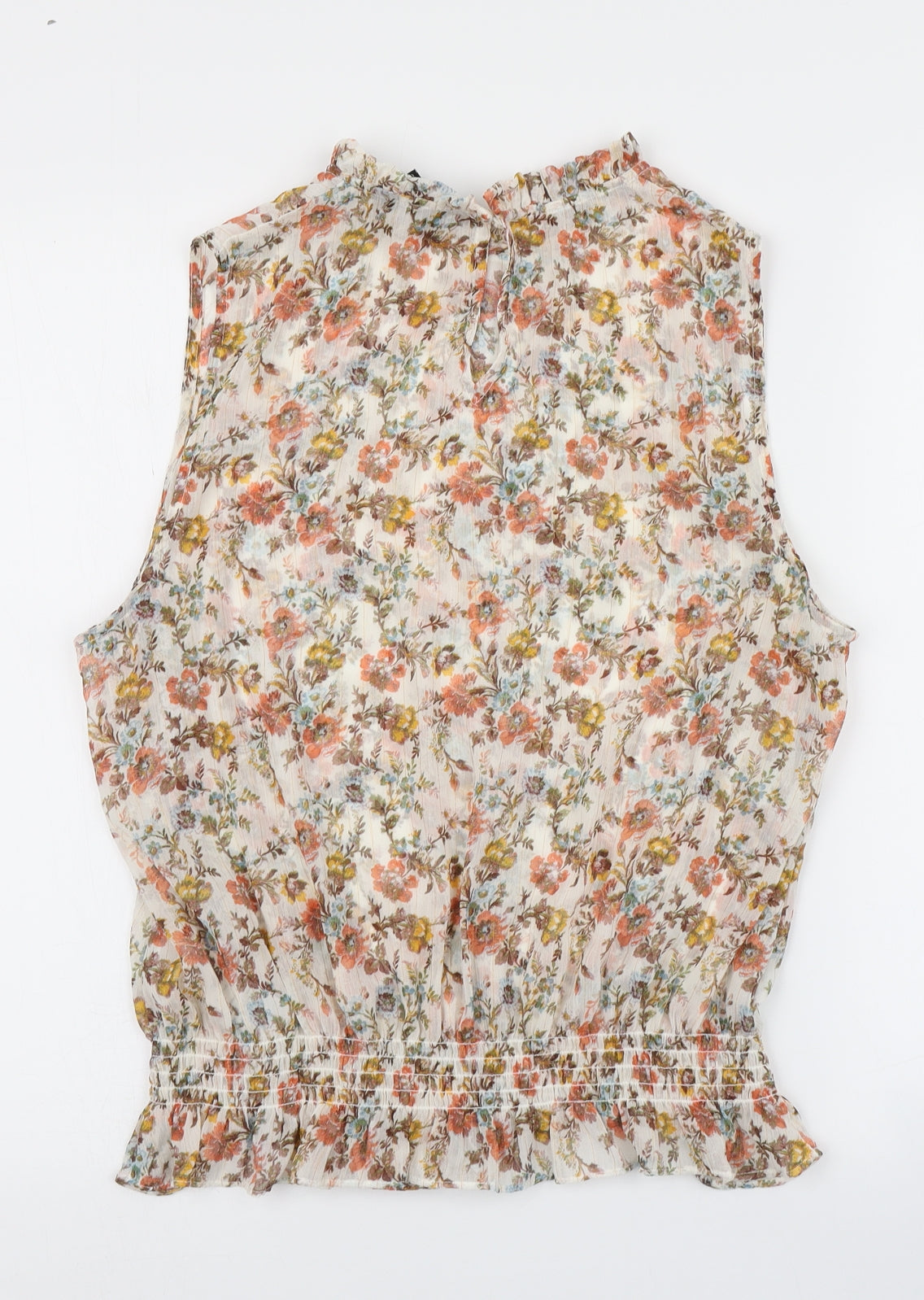 New Look Womens Multicoloured Floral  Basic Blouse Size 16