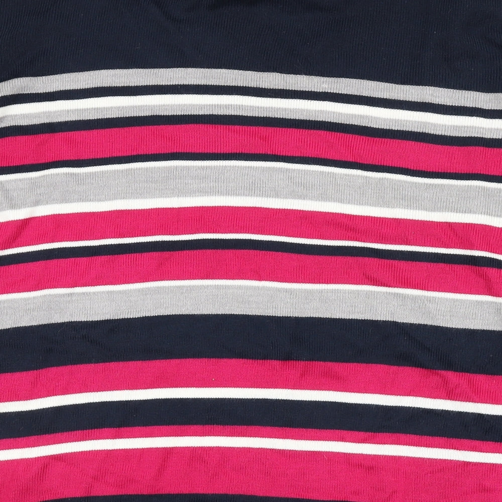 BM collection Womens Multicoloured Striped  Pullover Jumper Size M