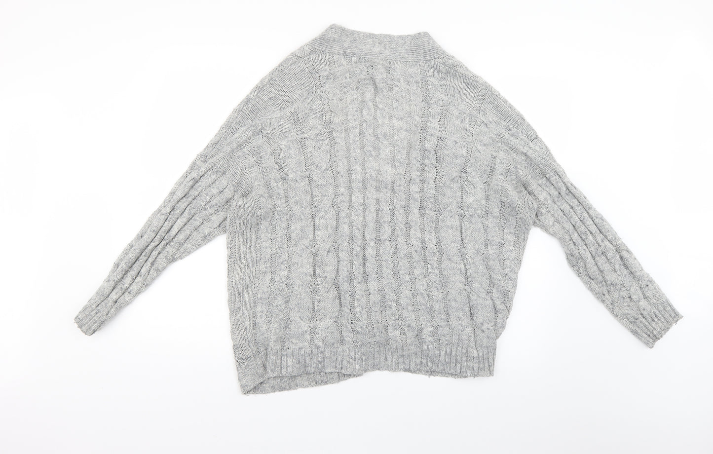 Primark Womens Grey   Cardigan Jumper Size 10