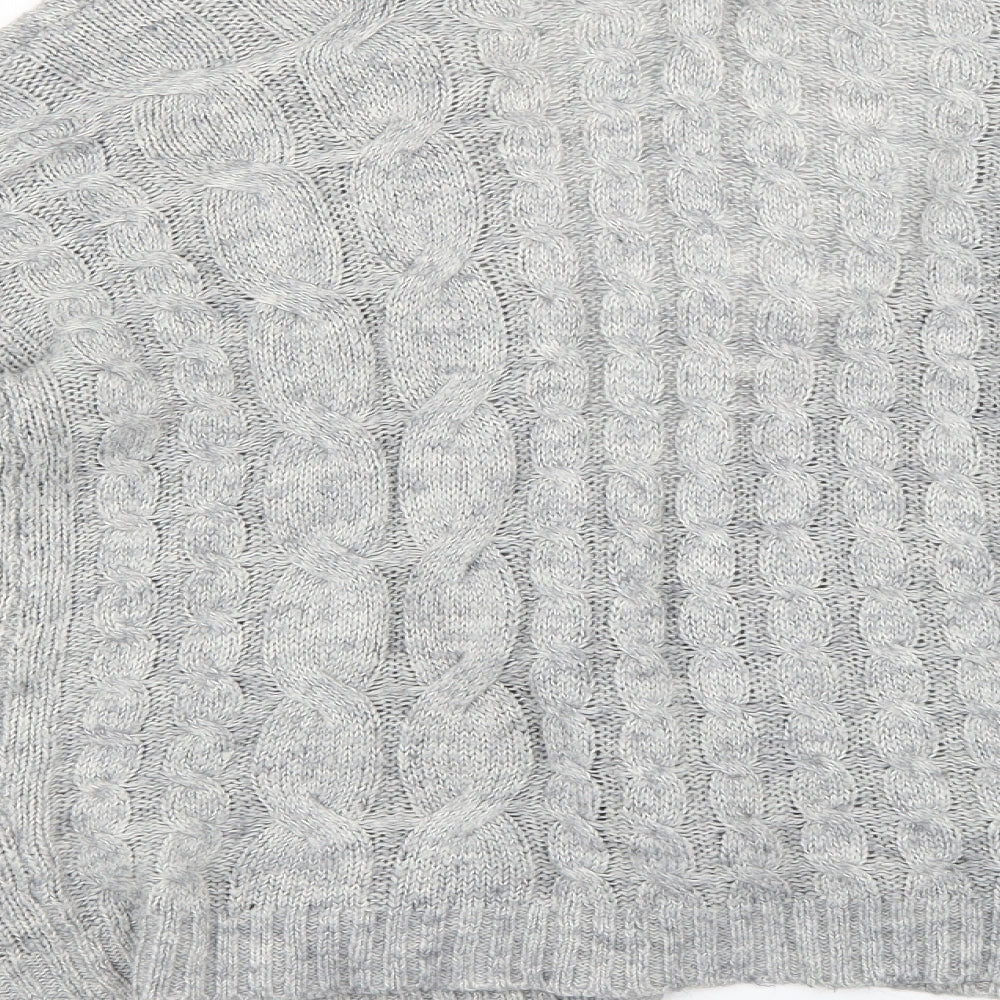 Primark Womens Grey   Cardigan Jumper Size 10