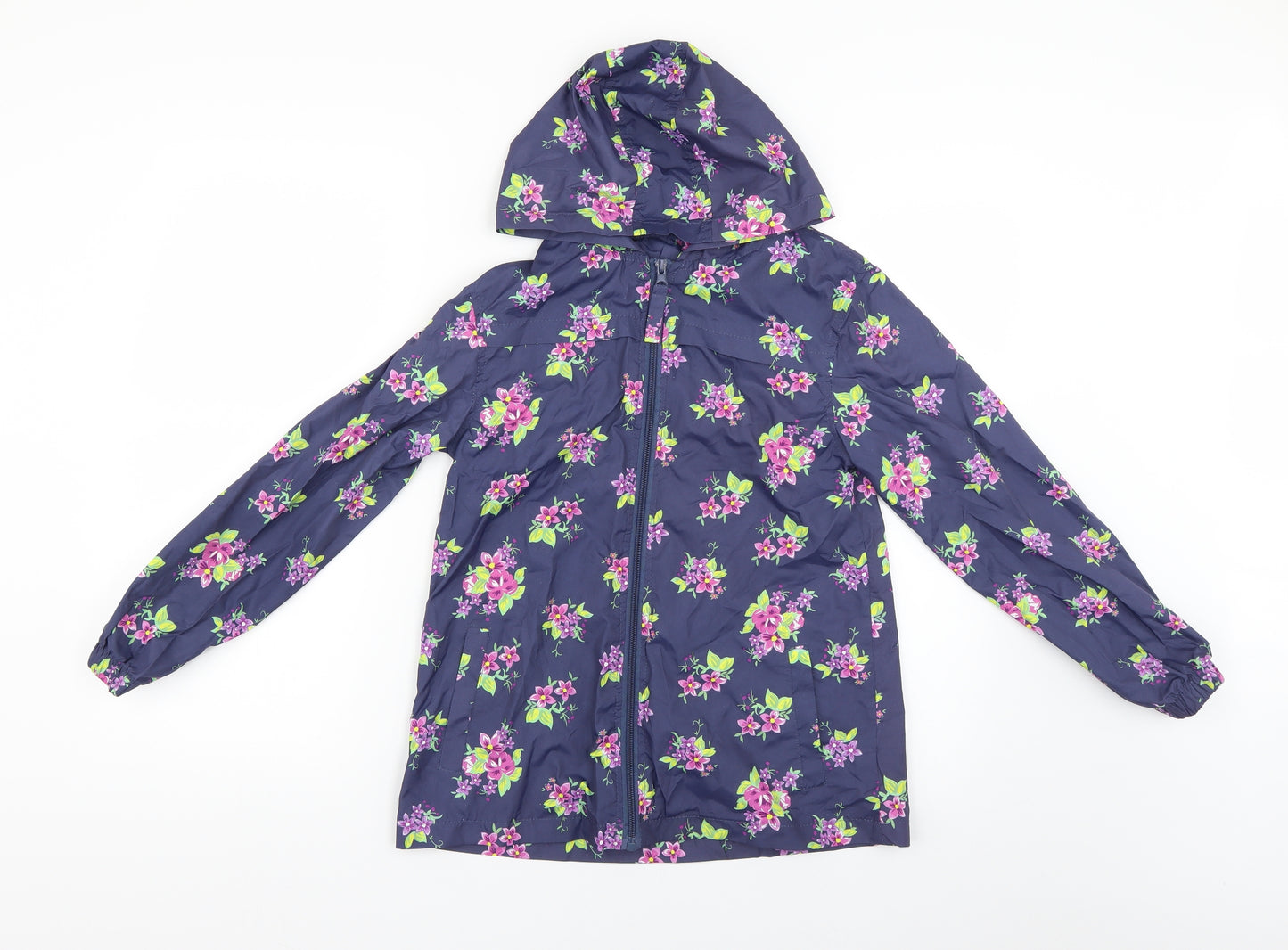 yd Girls Multicoloured Flecked  Rain Coat Coat Size 11-12 Years