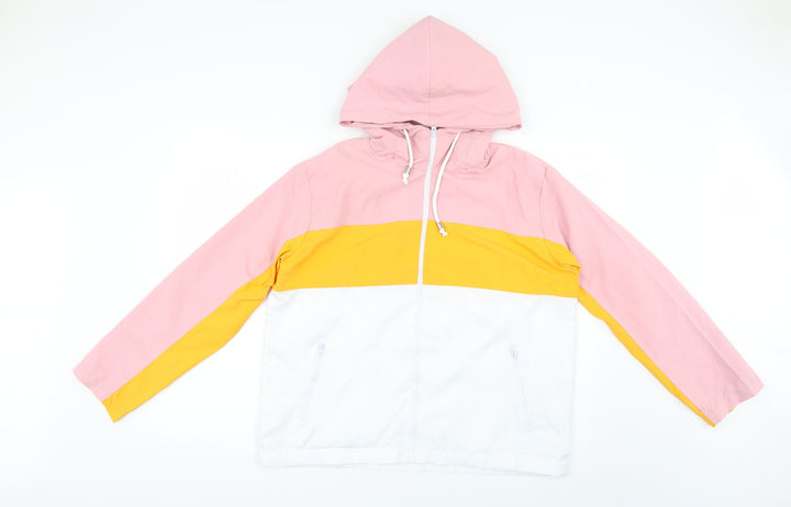 Boohoo Womens Multicoloured Striped  Rain Coat Coat Size XS