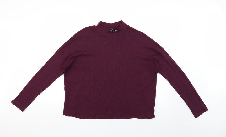 H&M Womens Purple   Basic Blouse Size M