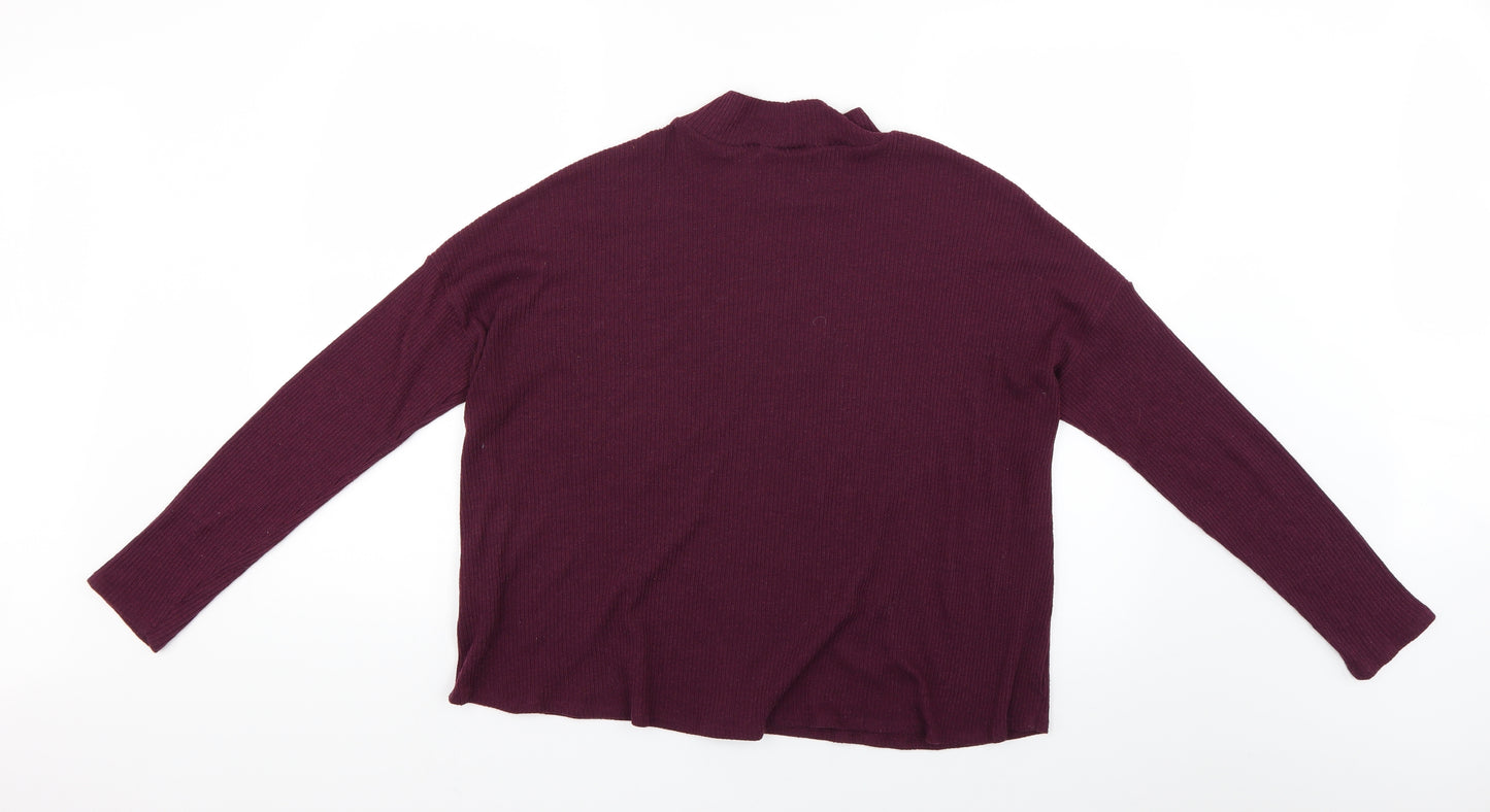 H&M Womens Purple   Basic Blouse Size M