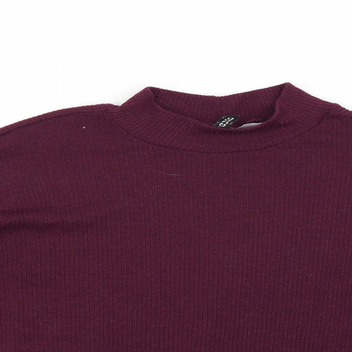 H&M Womens Purple   Basic Blouse Size M