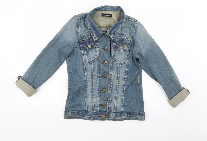 Dorothy Perkins Womens Blue Floral  Jacket Coat Size 8
