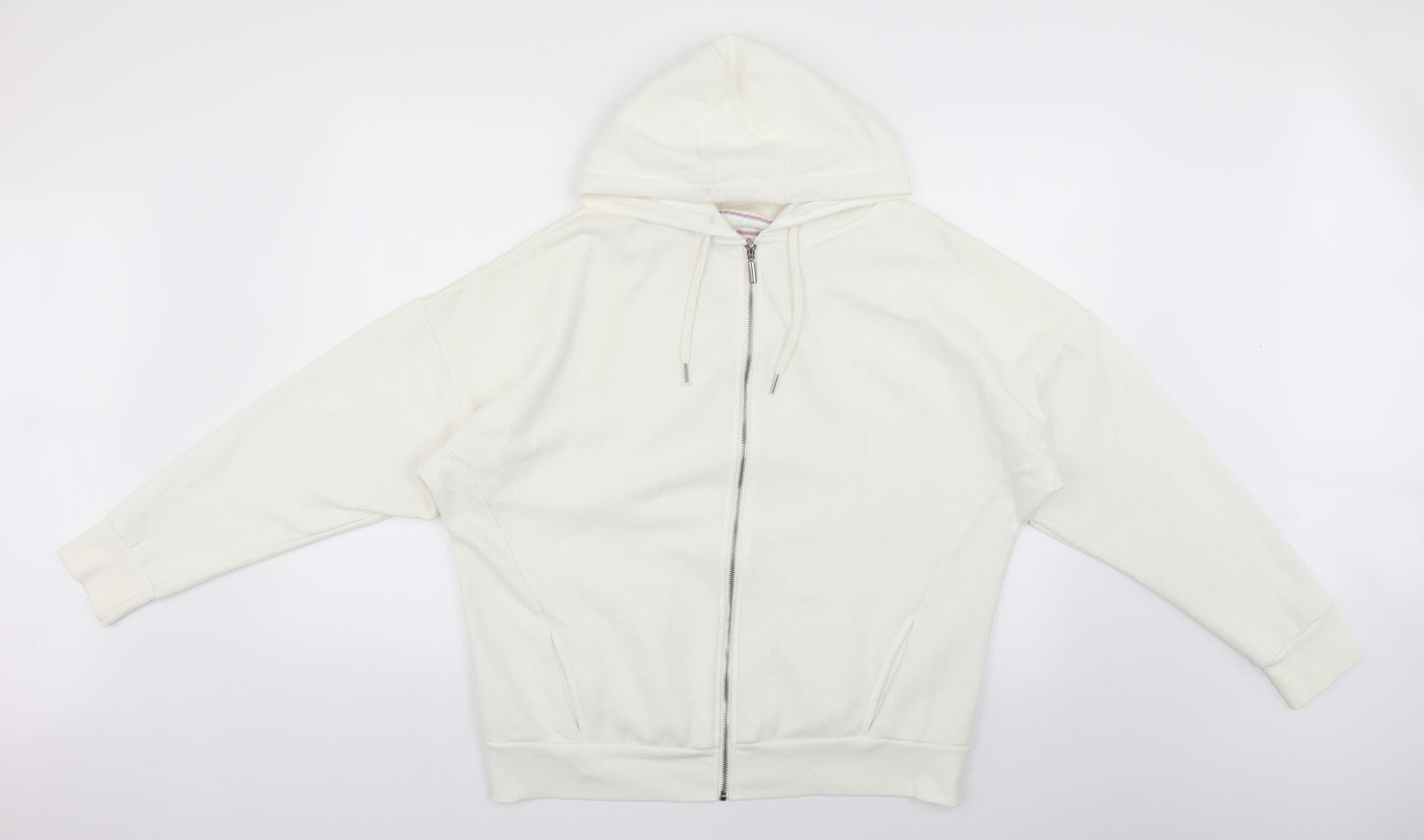 Atmosphere Womens White   Full Zip Hoodie Size 18