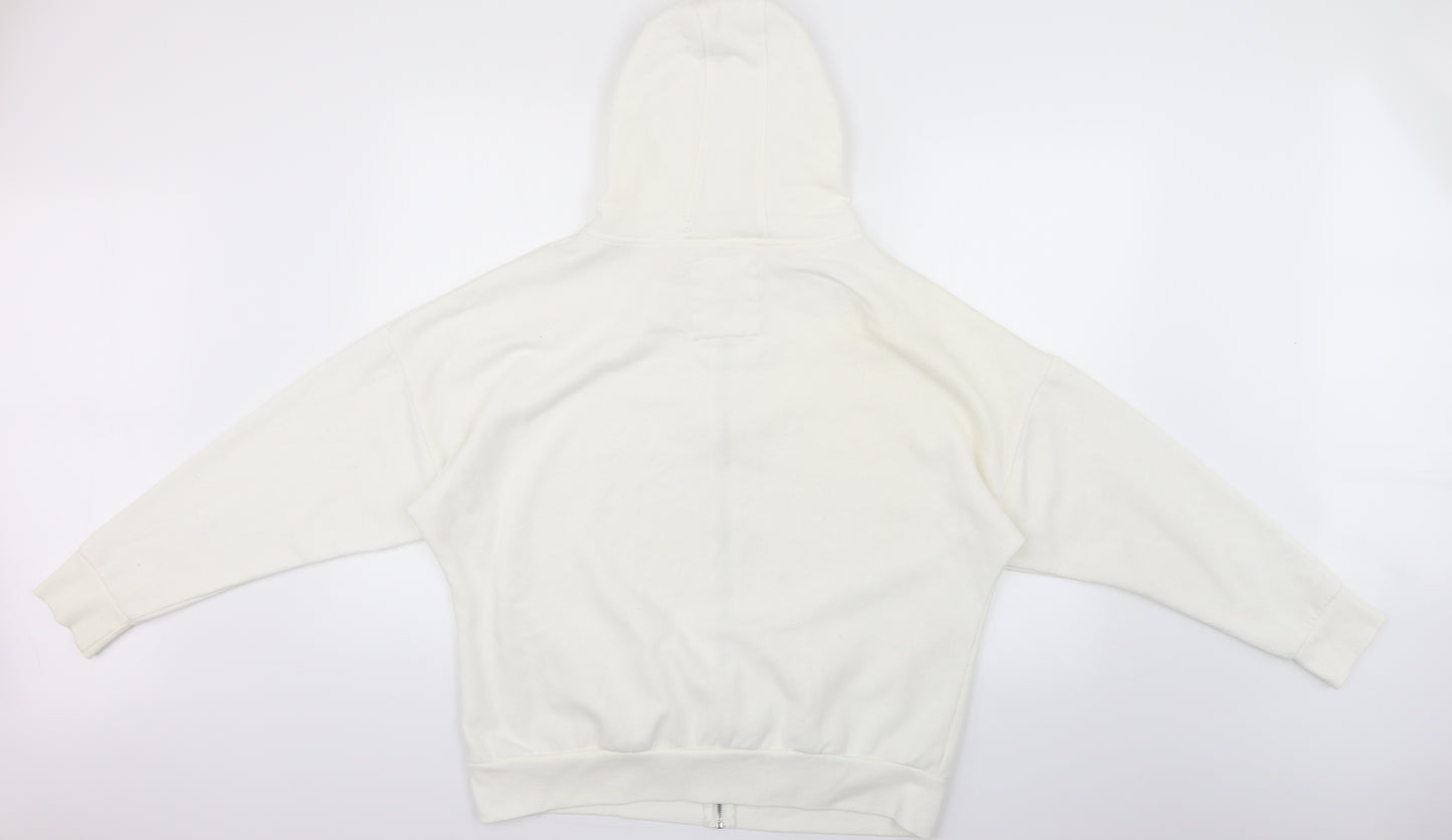 Atmosphere Womens White   Full Zip Hoodie Size 18