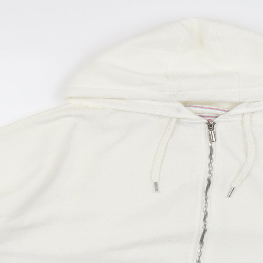 Atmosphere Womens White   Full Zip Hoodie Size 18