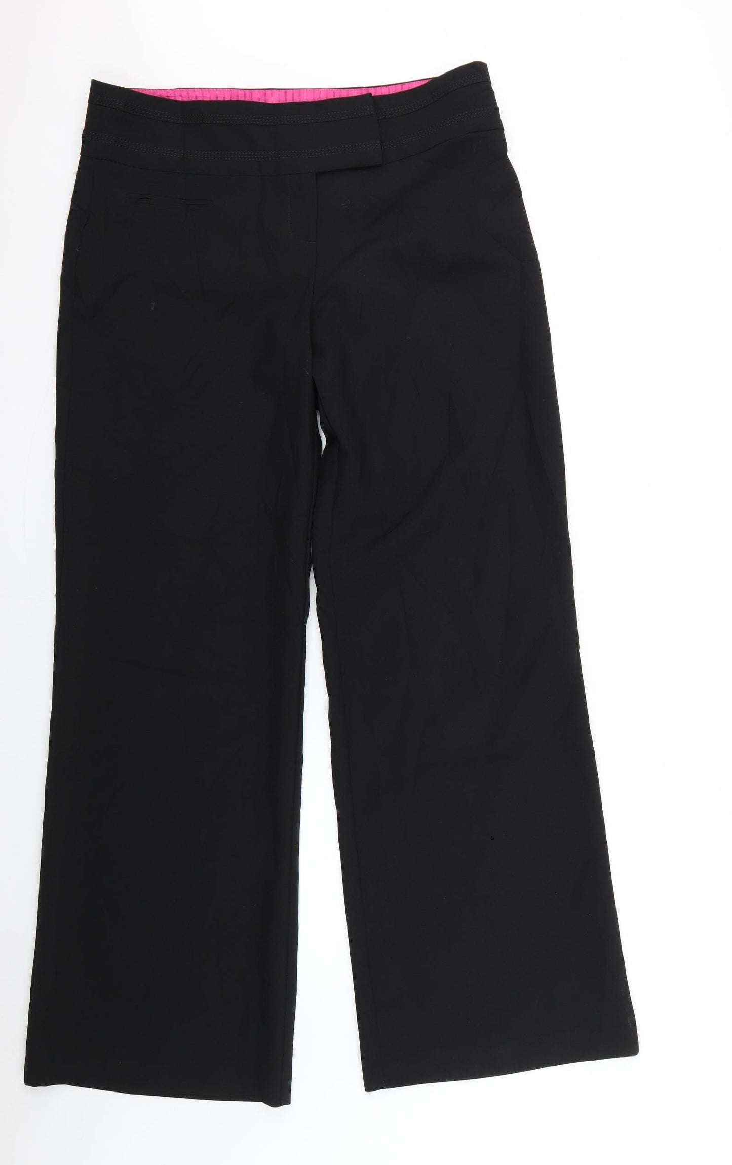 evie Womens Black   Trousers  Size 12 L31 in