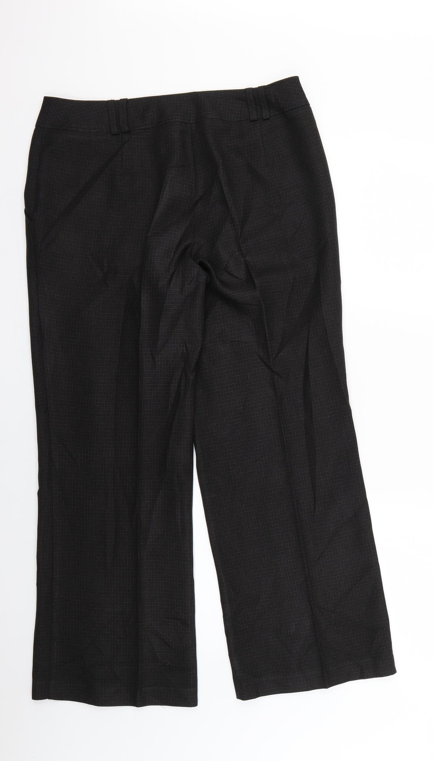 F&F Womens Brown Check  Trousers  Size 12 L26 in